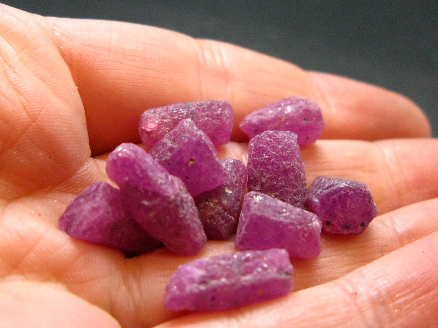 Lot of 10 Ruby Crystals from Winza Tanzania - 12.17 Grams