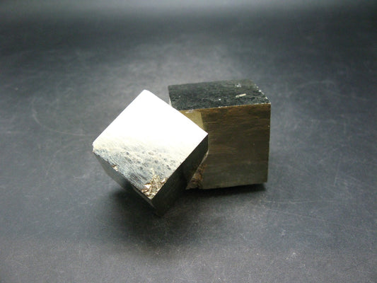 Perfect Pyrite Cube Crystal from Spain - 2.6" - 295.0 Grams