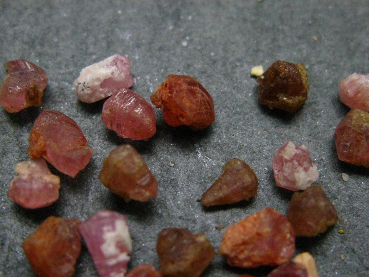 Rare Lot of 25 Pezzottaite Pink Beryl Crystals from Madagascar - 9.66 Carats