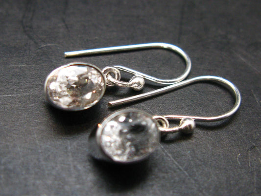 Phenakite Phenacite Silver Earrings From Russia - 2.31 Grams