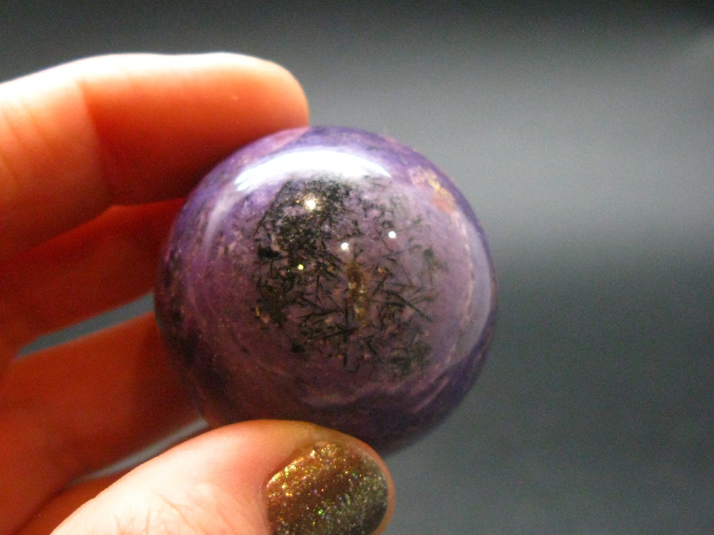 Nice Charoite Sphere from Russia - 57.87 Grams - 1.3"
