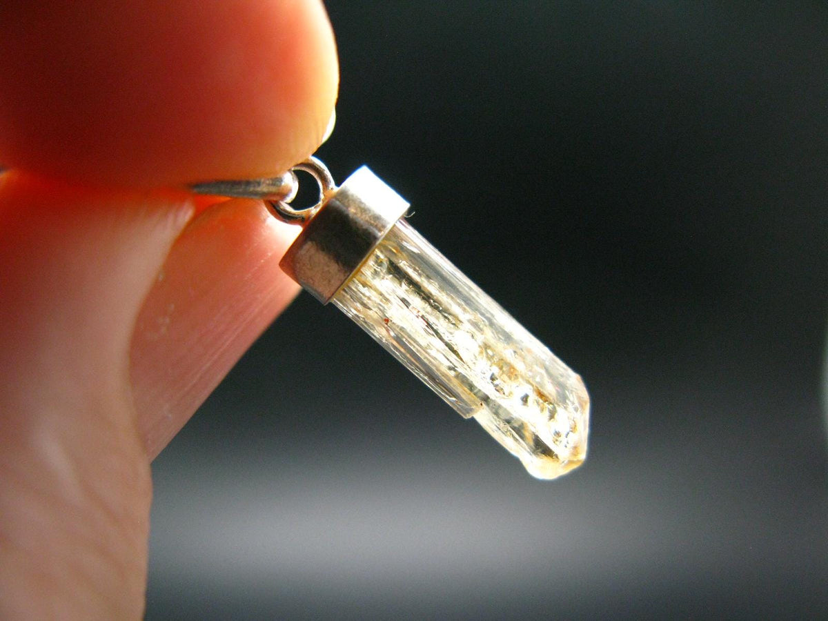 Imperial Topaz Crystal Pendant From Brazil - 0.9" - 0.97 Grams