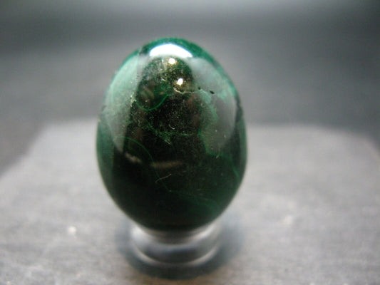Malachite Egg Carving From Congo - 1.1" - 33.49 Grams