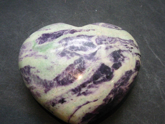 Very Rare Large Kammererite Chrome Clinochlore Heart From Turkey - 2.0" - 136.3 Grams
