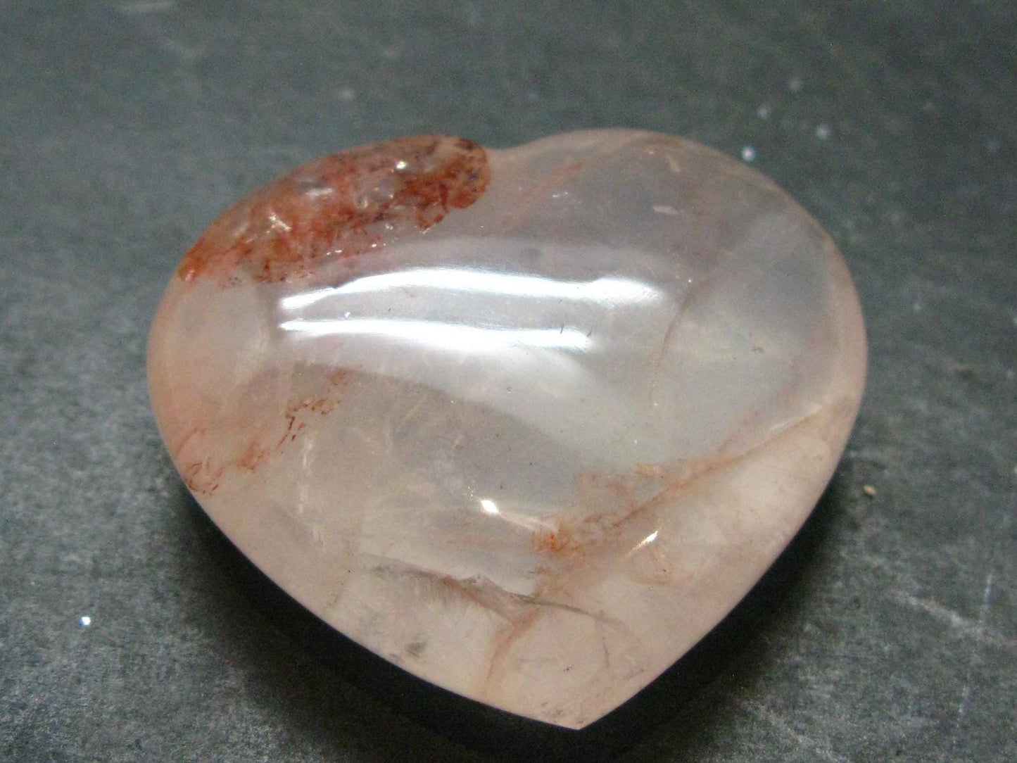 Agnitite Tumbled Heart From Madagascar - 1.5" - 38.24 Grams