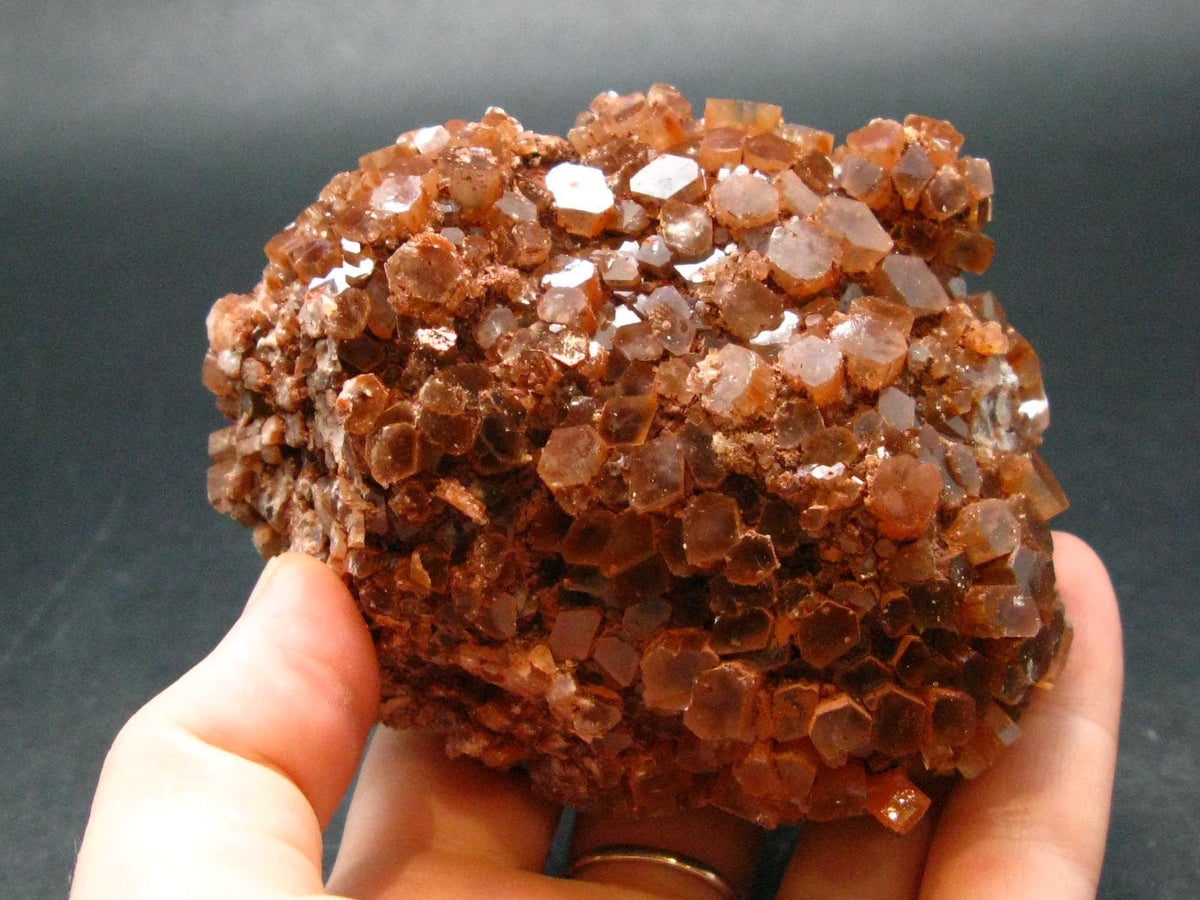 Orange Aragonite Cluster From Morocco - 3.4" - 403.87 Grams