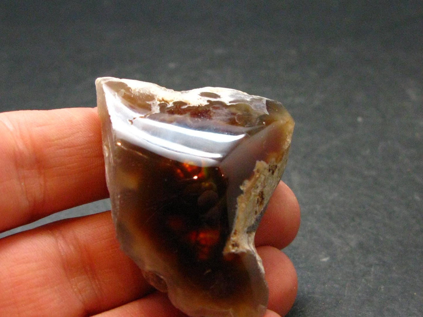 Fire Agate Crystal From Mexico - 1.6" - 25.50 Grams