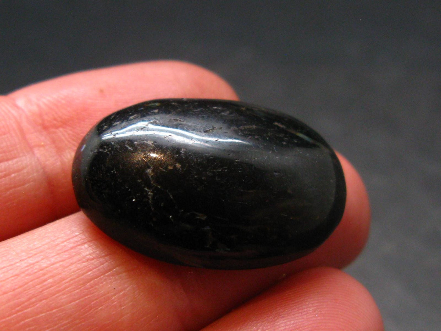 Rare Nuumite Nuummite Cabochon From Greenland - 0.9" - 4.94 Grams