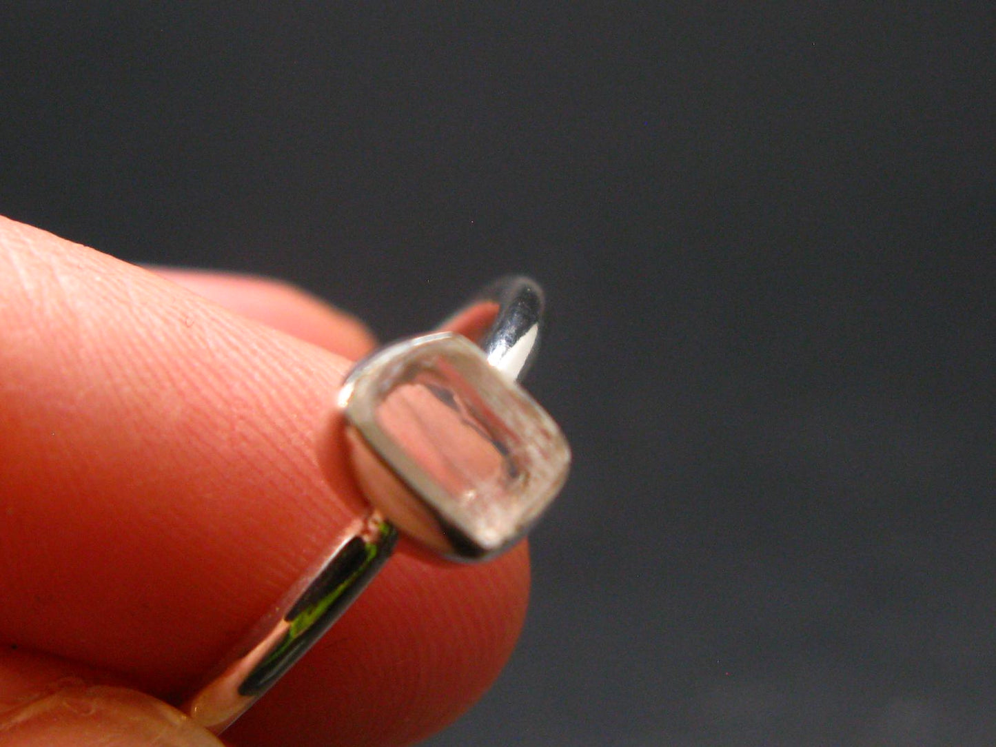 Natrolite Silver Ring From Tanzania - 1.81 Grams - Size 6