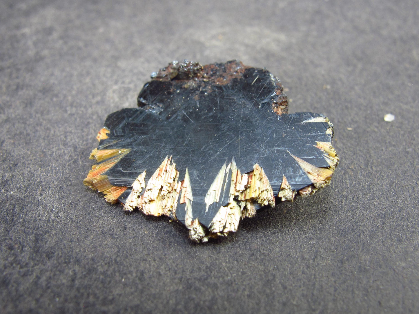 Large Hematite and Rutile Cluster from Brazil - 1.0" - 3.2 Grams