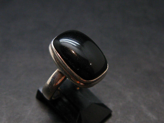 Black Onyx Sterling Silver Ring - Size 6.25 - 6.24 Grams