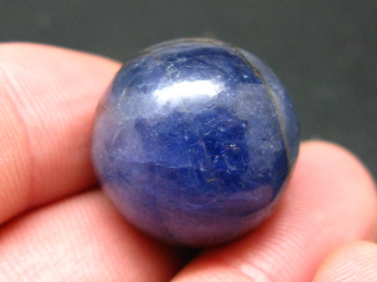 Rare Tanzanite Sphere Ball From Tanzania - 16.19 Grams - 0.8"