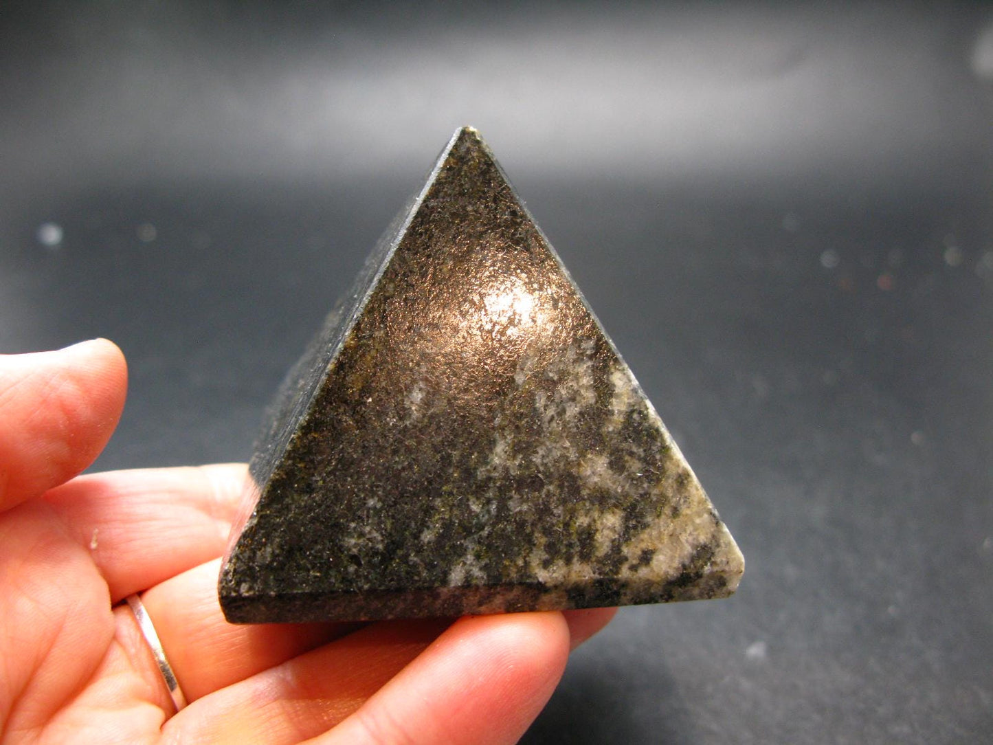 Rare Impactite Pyramid From Norway - 2.1" - 156.43 Grams