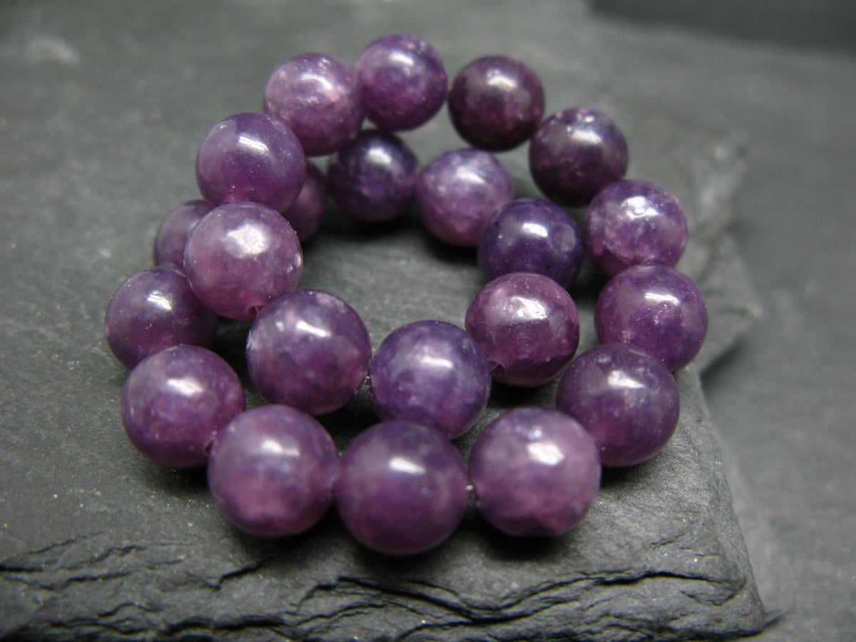 Lepidolite Genuine Bracelet ~ 7 Inches ~ 8mm Round Beads