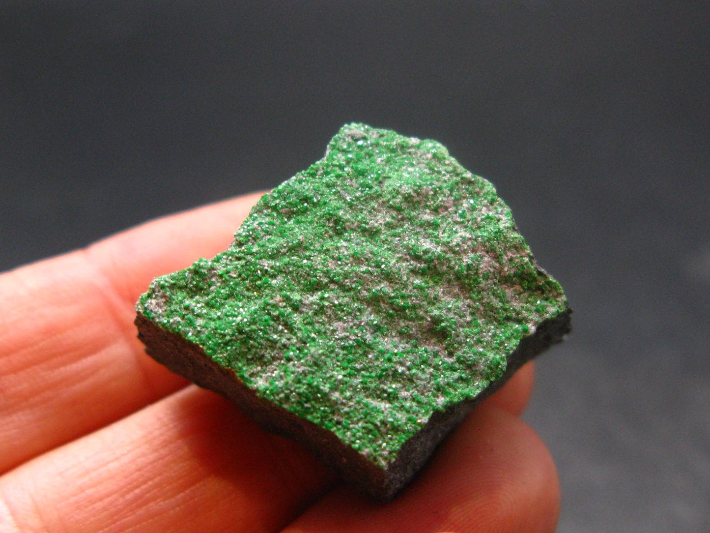 Uvarovite (Green Chromium Garnet) Cluster From Russia - 1.2"