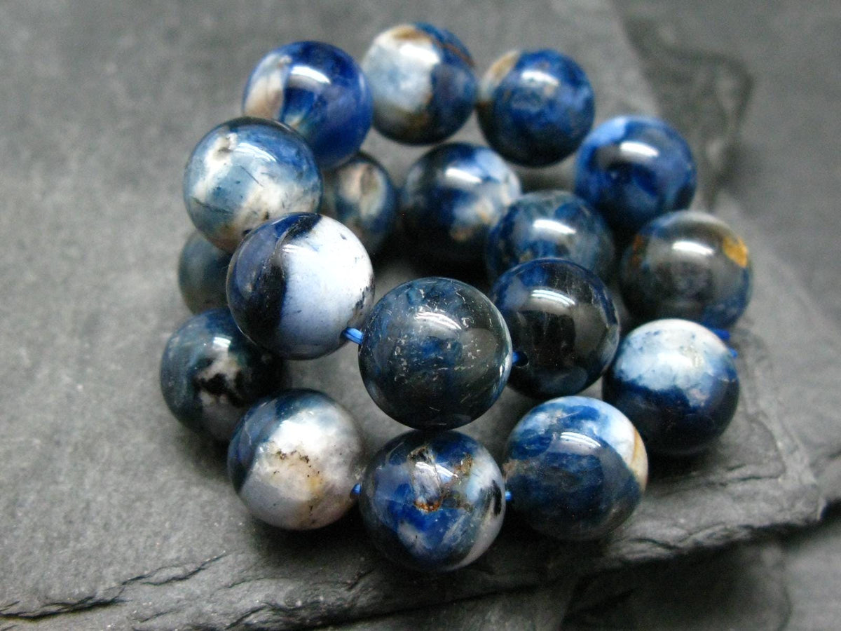 Dianite (Blue Jade) Genuine Bracelet ~ 7 Inches ~ 12mm Round Beads