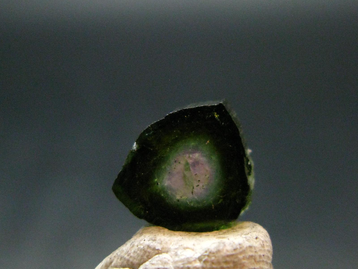 Rare Watermelon Tourmaline Crystal Slice From Brazil - 2.75 Carats