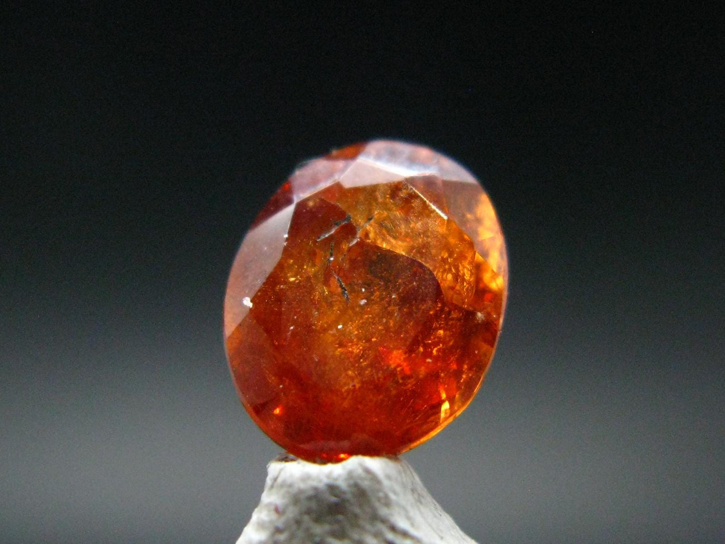 Hessonite Garnet Gem Cut Stone From Sri Lanka - 3.04 Carats