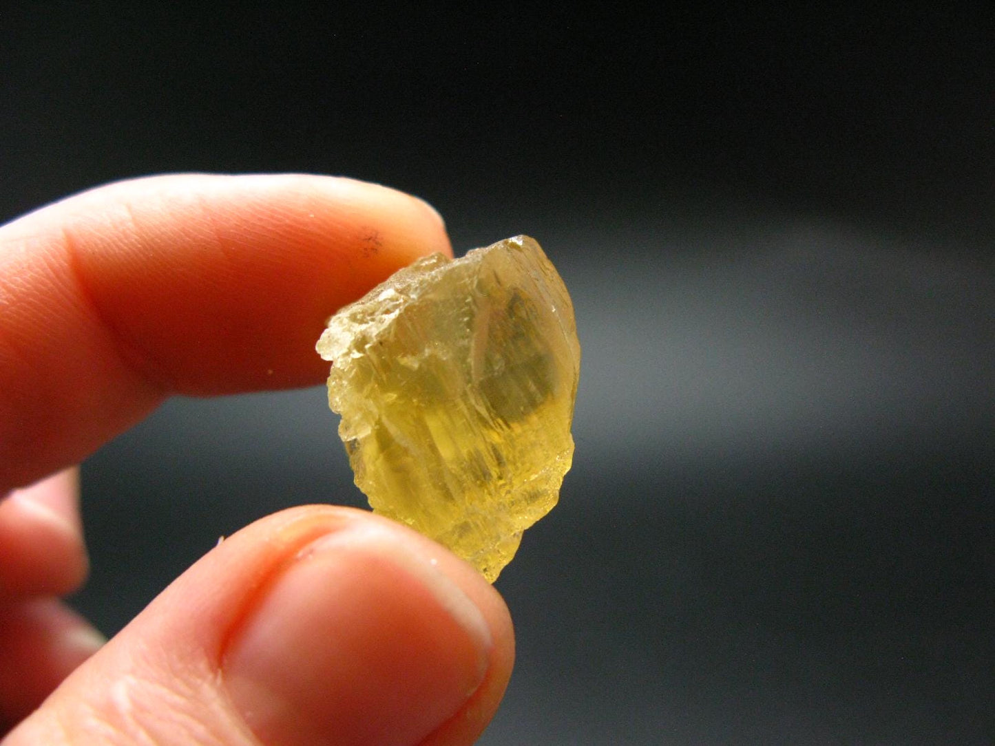 Etched Heliodor (Yellow Beryl) Crystal from Brazil - 19.80 Carats - 0.8"