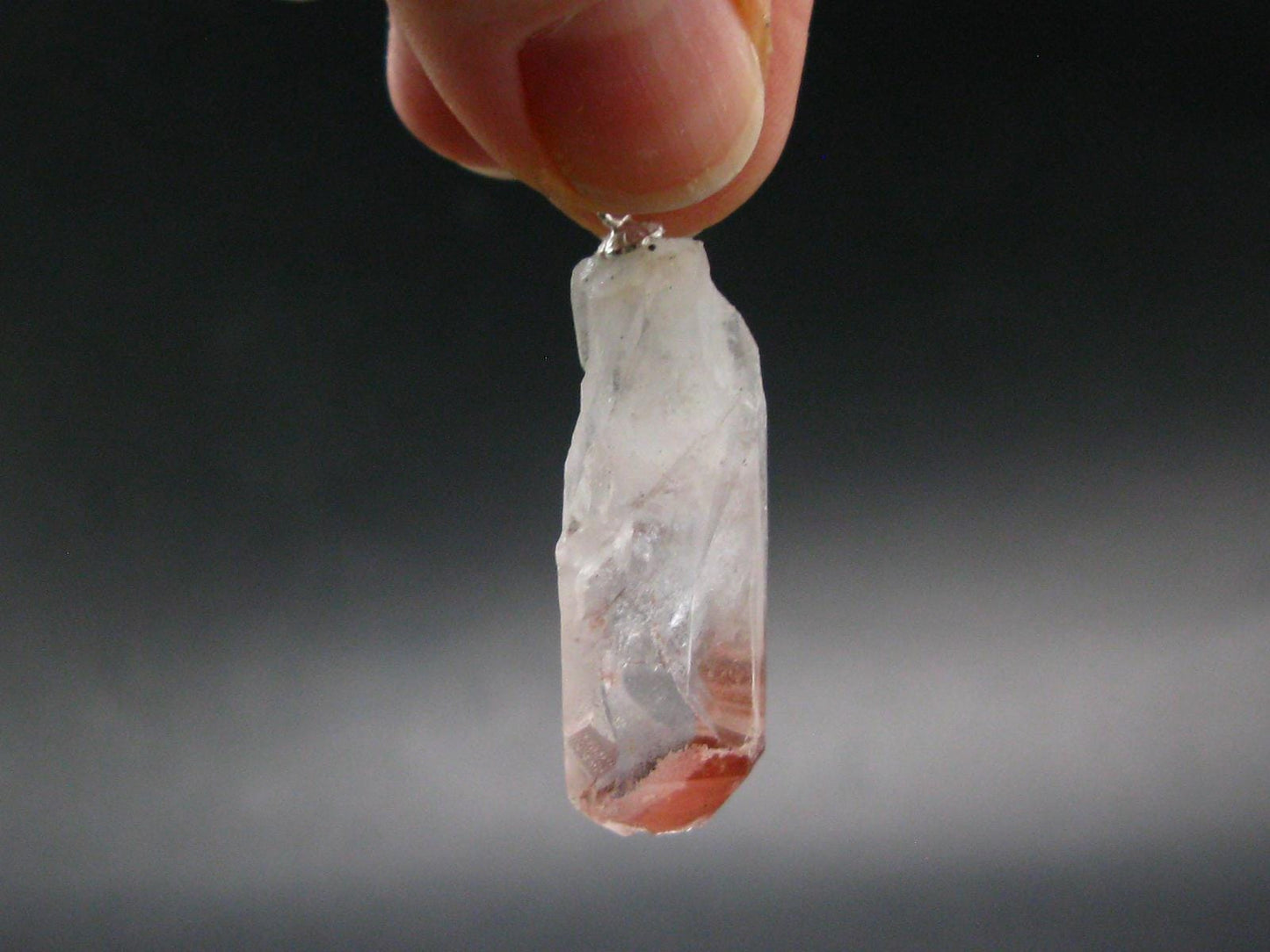 Lithium Quartz Crystal Pendant From Brazil - 1.6" - 4.78 Grams