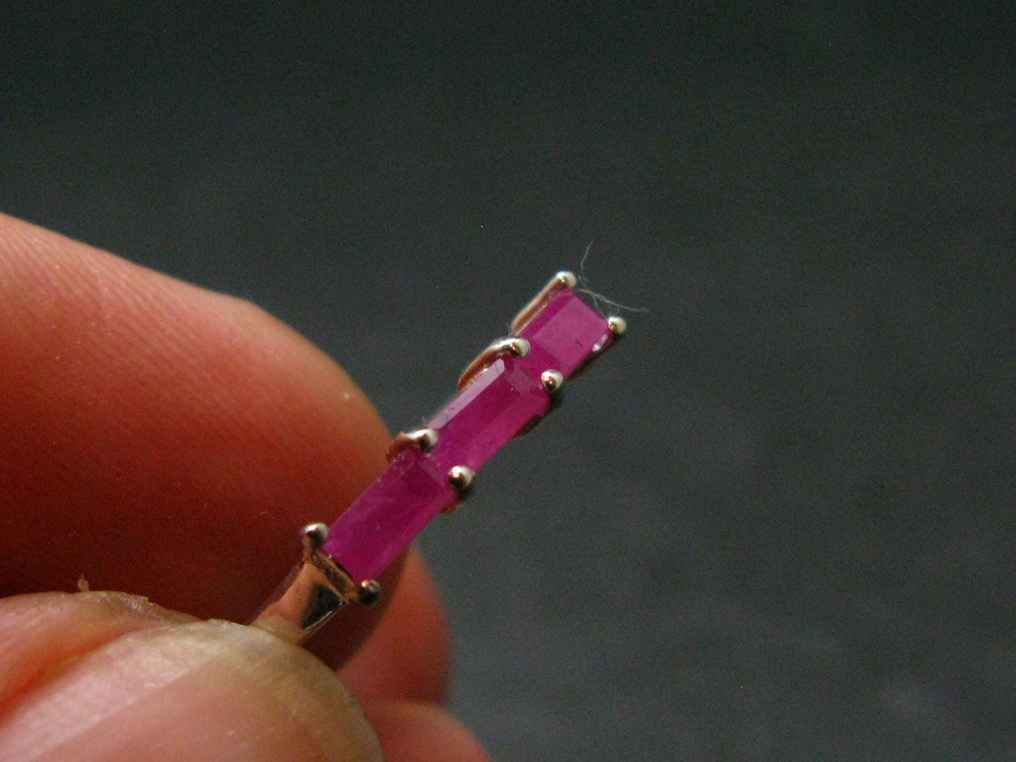 Star Ruby Sterling Silver Ring- Size 8 - 1.71 Grams