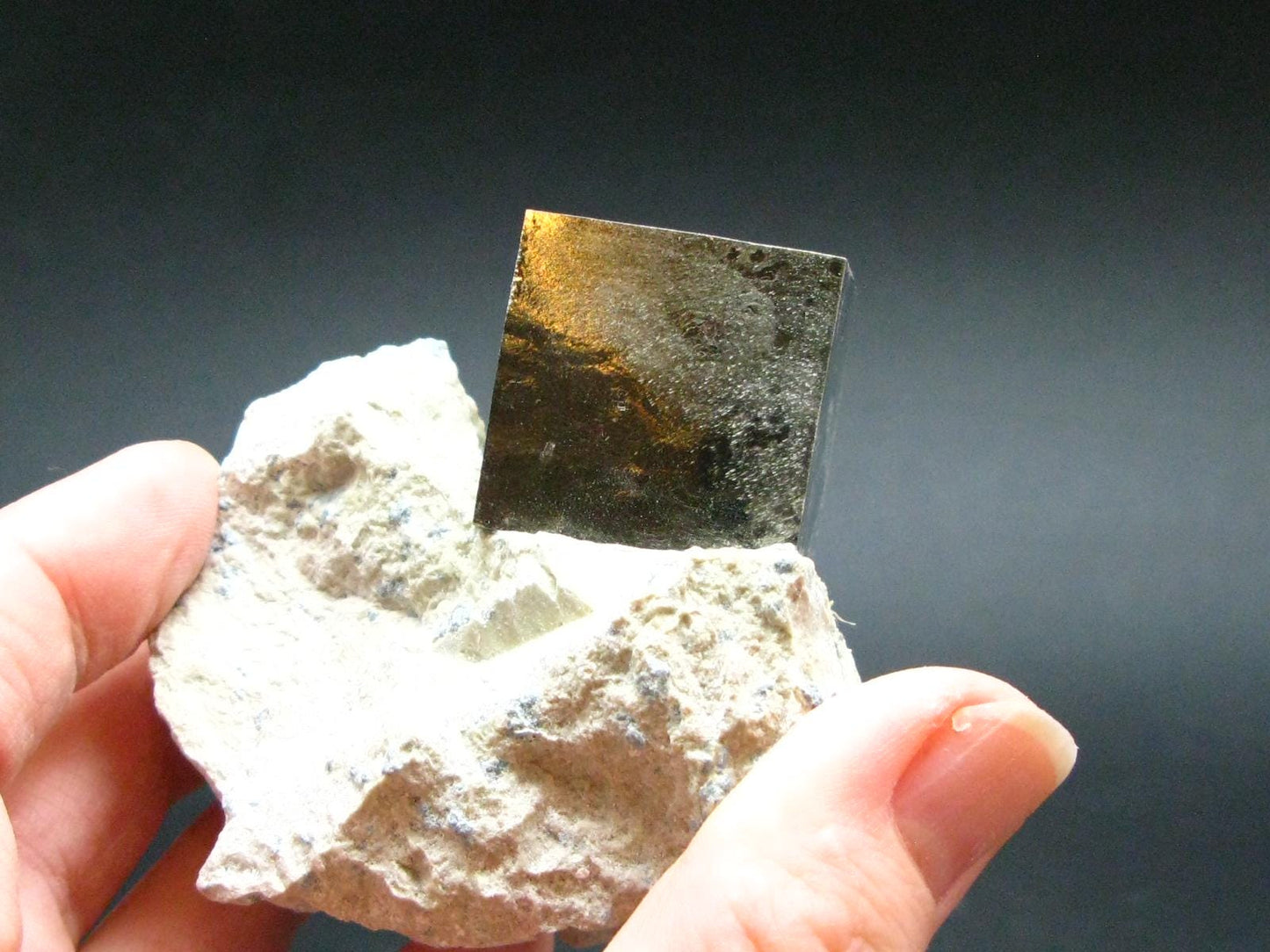 Perfect Pyrite Cube Cluster from Spain - 2.4"