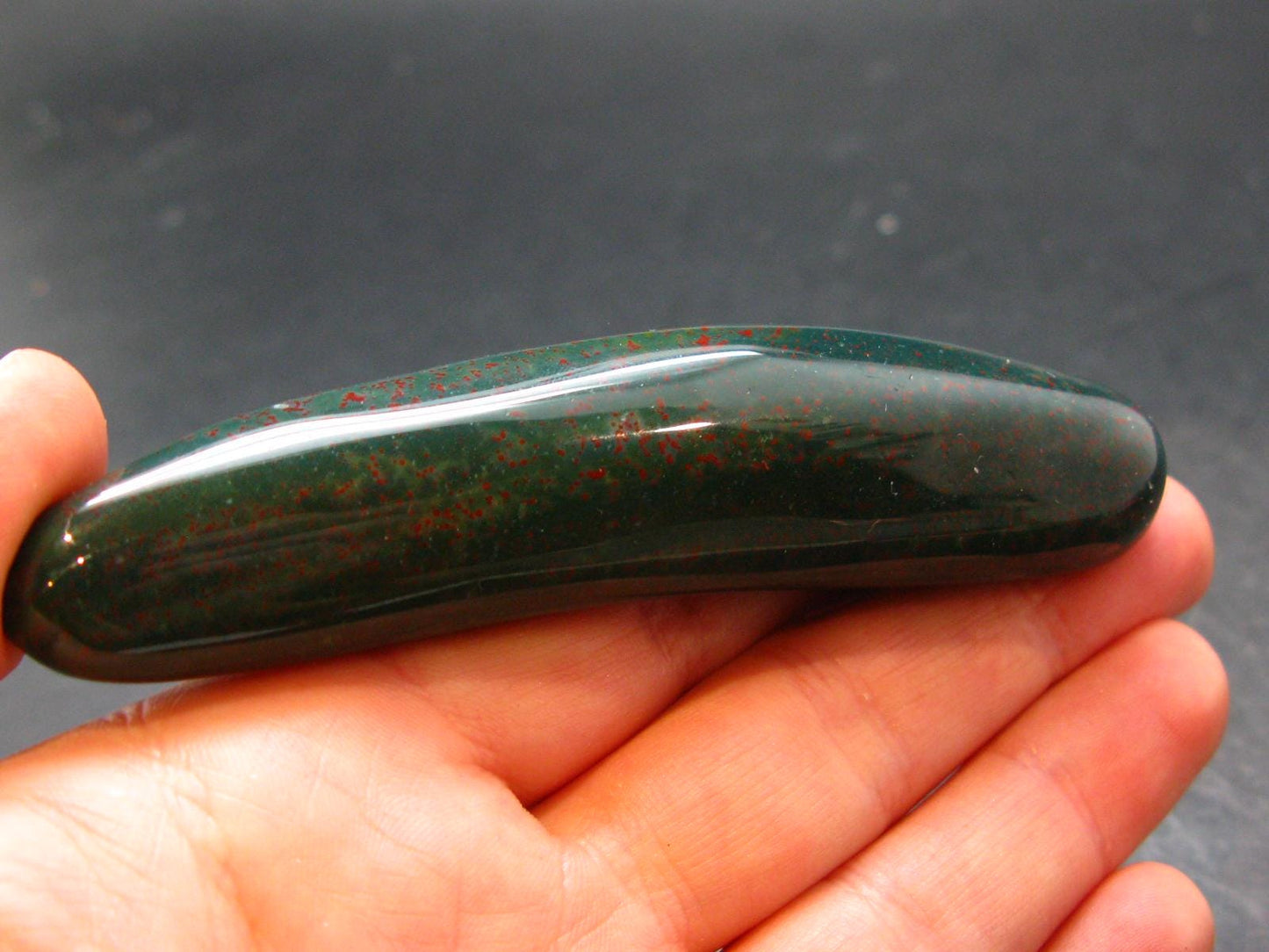 Bloodstone Wand From India - 3.6" - 55.94 Grams
