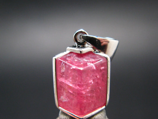 Rhodochrosite Sterling Silver Pendant From Alma Colorado - 0.9" - 3.18 Grams