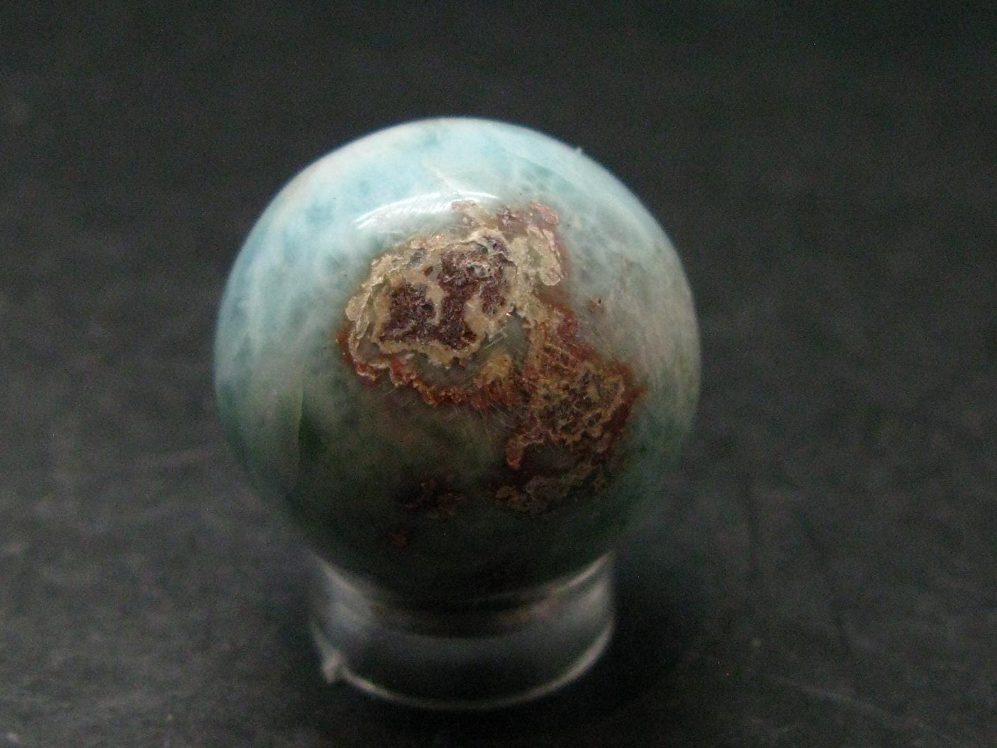 Larimar Sphere From Dominican Republic - 0.9" - 19.09 Grams