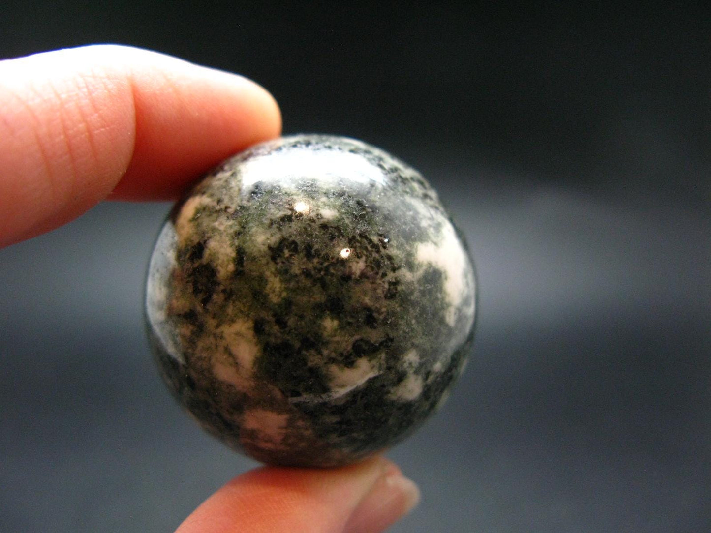 Rare Stonehenge Bluestone Sphere Ball From Wales UK - 1.3" - 68 Grams
