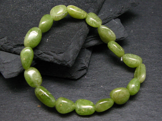 Titanite Sphene Genuine Bracelet ~ 7 Inches ~ 10mm Tumbled Beads