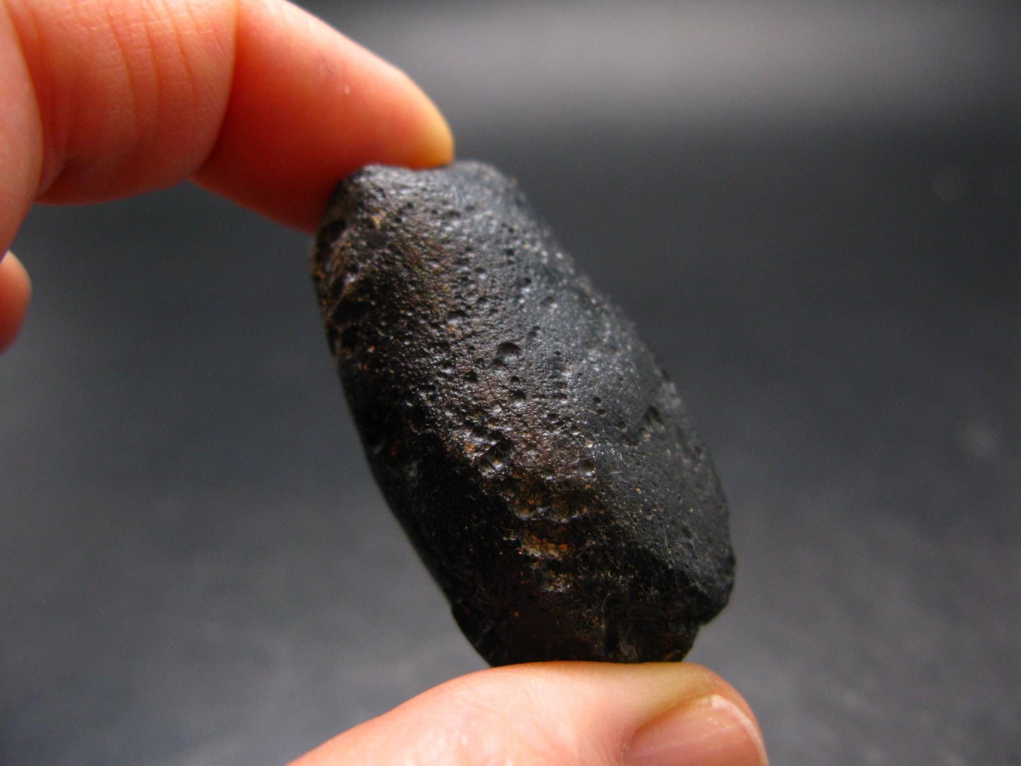 Rare Large Black Tibetan Tektite Raw Piece from Tibet - 1.6" - 29.67 Grams