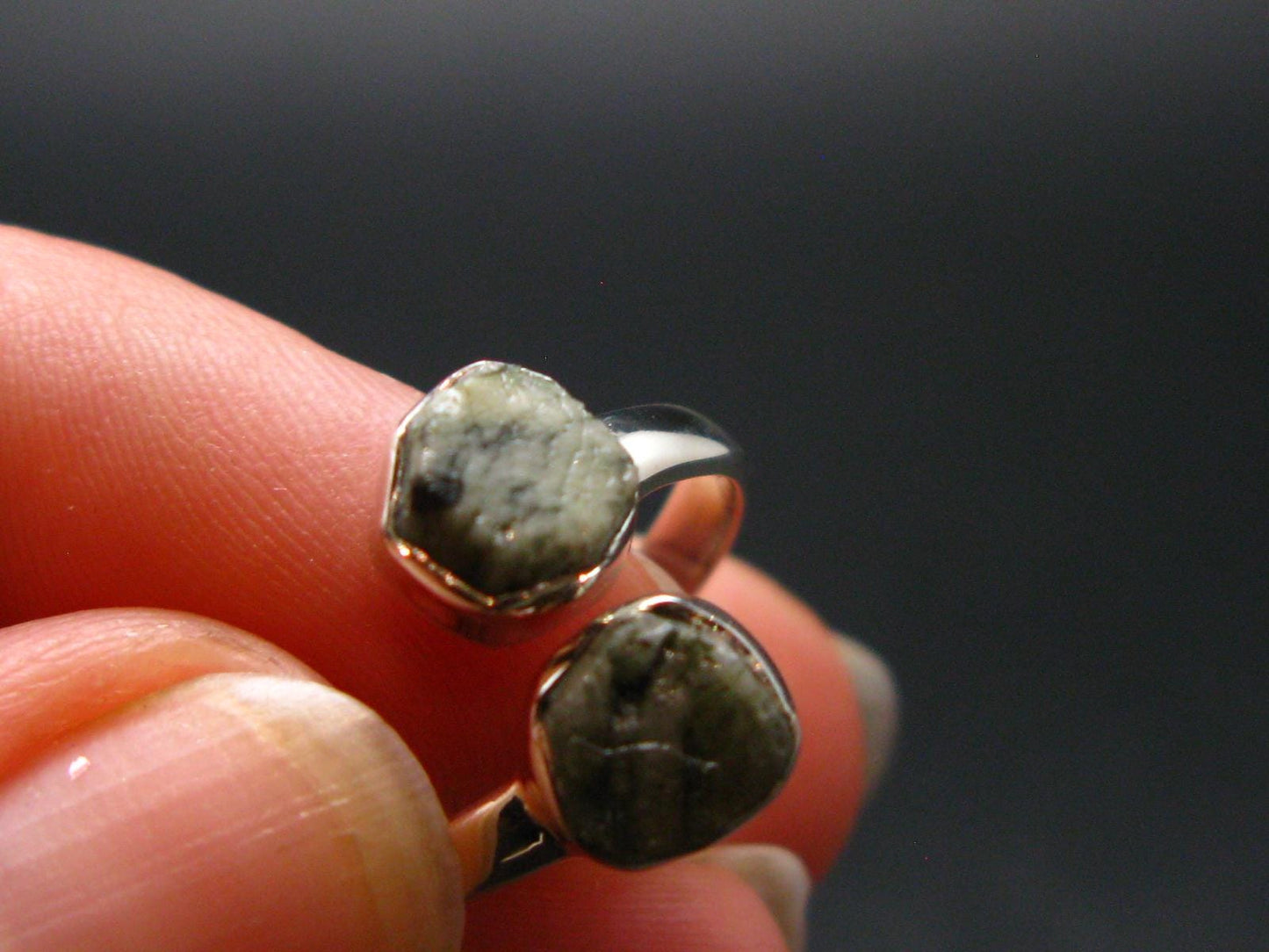 Phenakite Phenacite Crystal Silver Ring From Brazil - Size 5 - 2.16 Grams