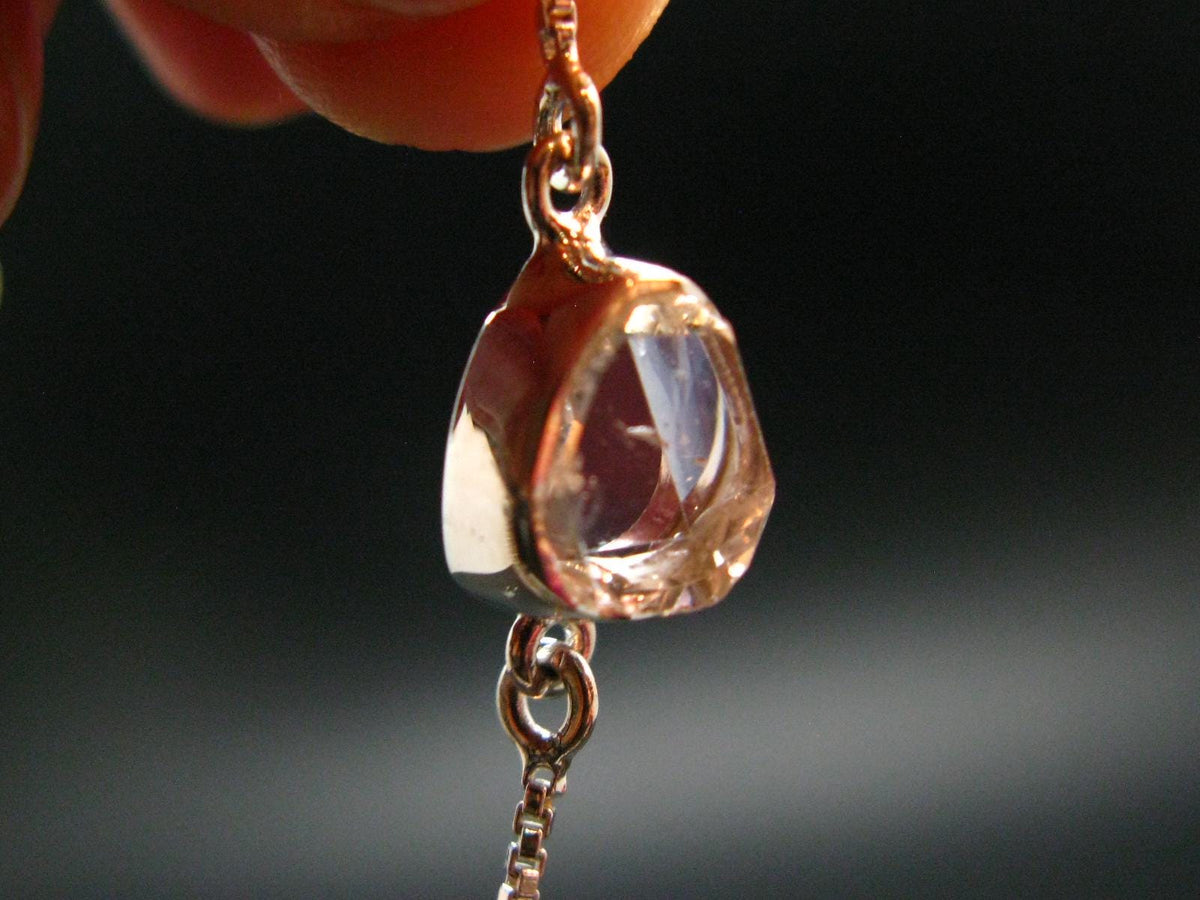 Herkimer Diamond Quartz Silver Bracelet Adjustable Length - 3.09 Grams