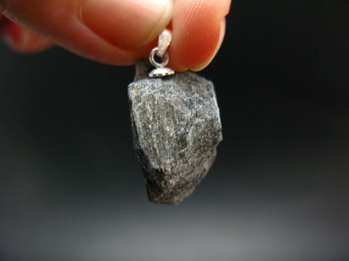 Rare ISUA Unpolished Stone Silver Pendant From Greenland - 1.0" - 3.77 Grams