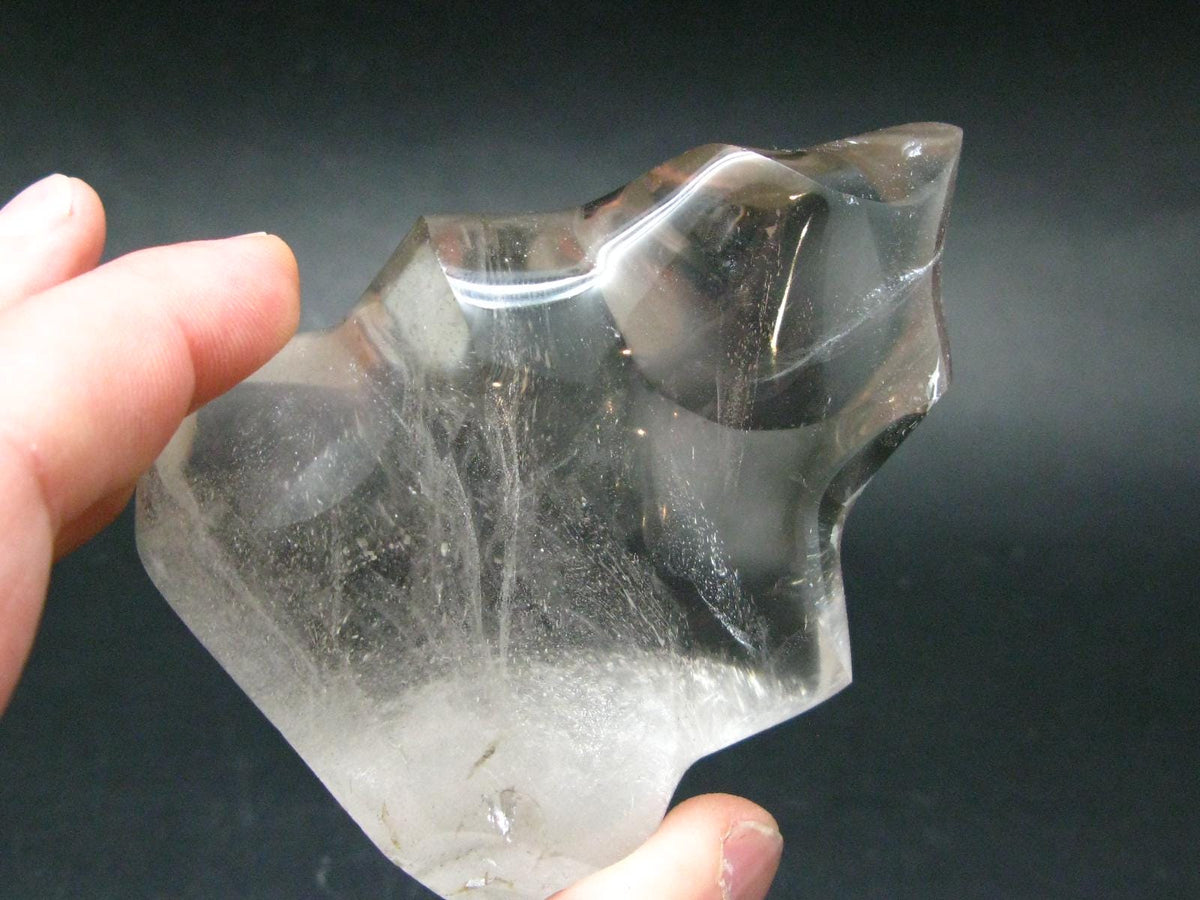 Fine Quartz Flame Polished Stone From Madagascar - 2.6" - 270.45 Grams