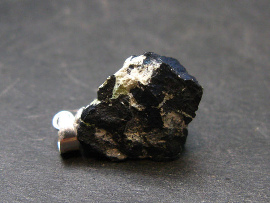Covelite Covellite Crystal Silver Pendant From Peru - 0.9" - 2.8 Grams