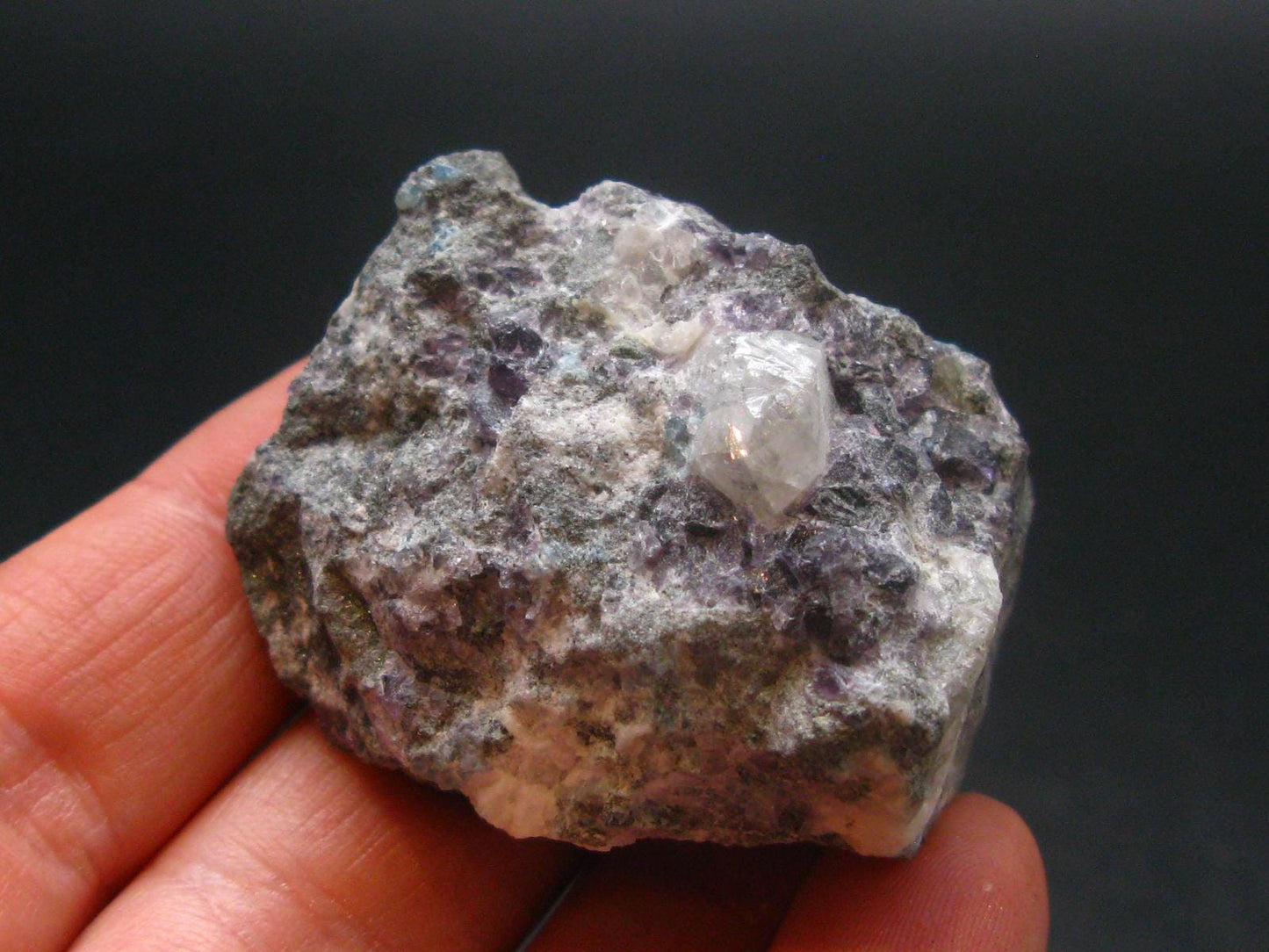 Extremely Rare Phenakite Phenacite, Fluorite & Beryl Crystal from Russia - 43.48 Grams - 1.5"