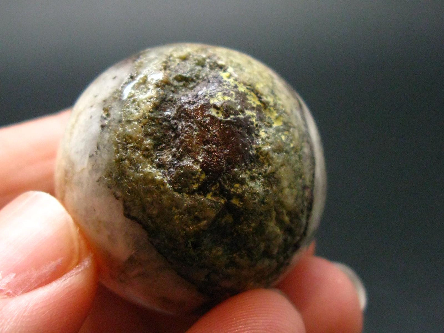 Natrolite Sphere Ball From Indonesia - 1.1" - 24.57 Grams