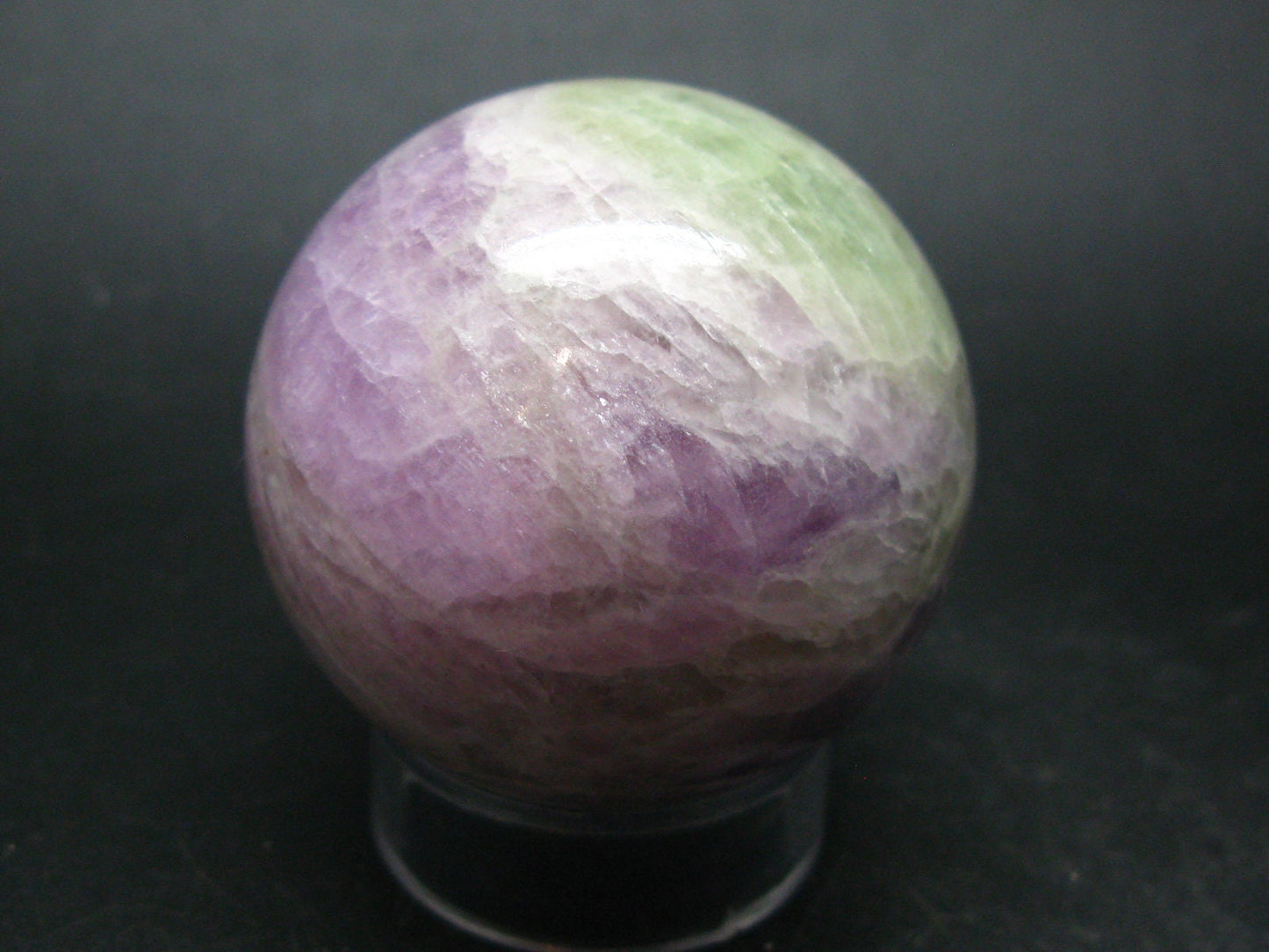 Large Multicolored Spodumene Kunzite Hiddenite Sphere Ball From Madagascar - 1.8"