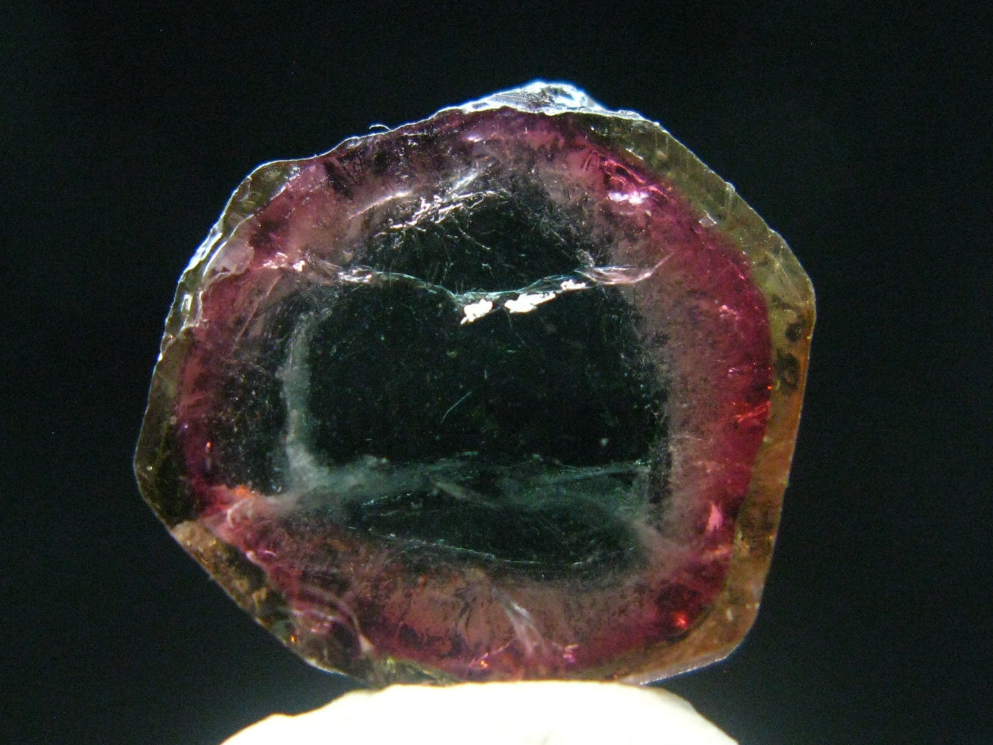 Rare Watermelon Tourmaline Crystal Slice From Brazil - 10.59 Carats