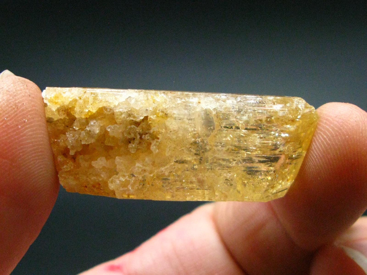 Imperial Topaz Crystal From Zambia - 1.4" - 54.60 Carats
