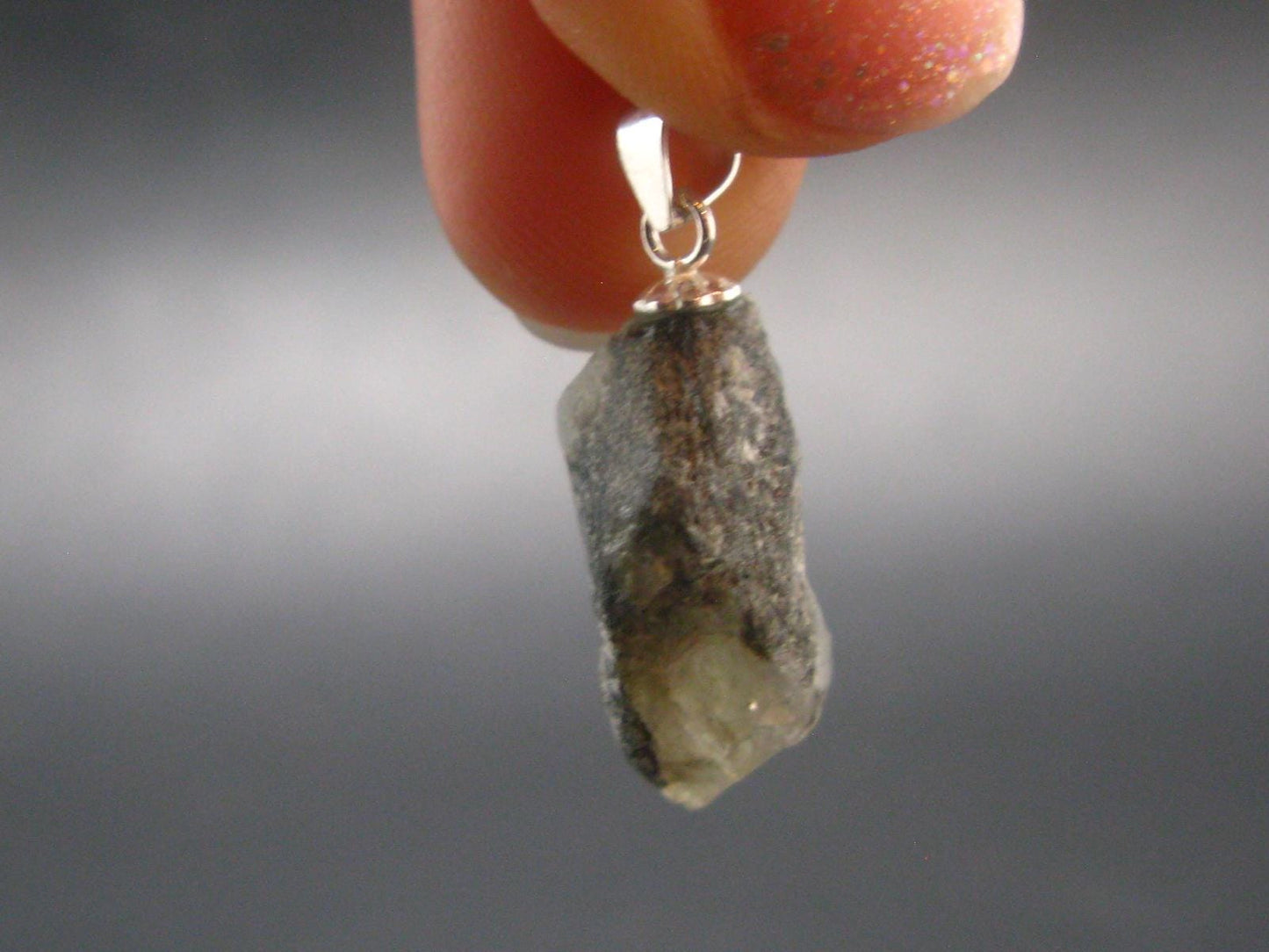 Phenakite Phenacite Crystal Silver Pendant from Russia - 1.0" - 2.27 Grams