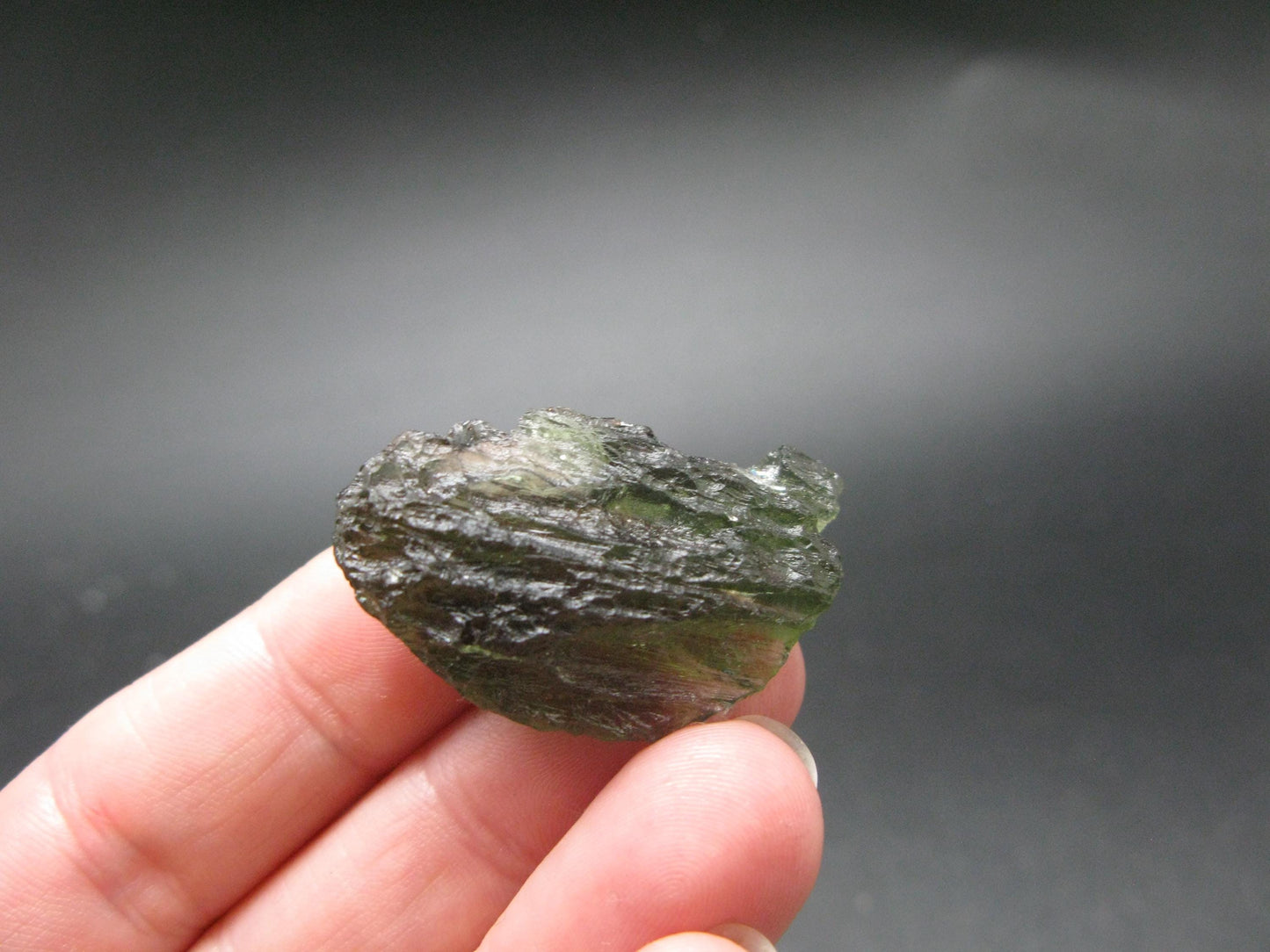 Moldavite Tektite Raw Piece from Czech Republic - 1.2" - 32.20 Carats - 6.46 Grams