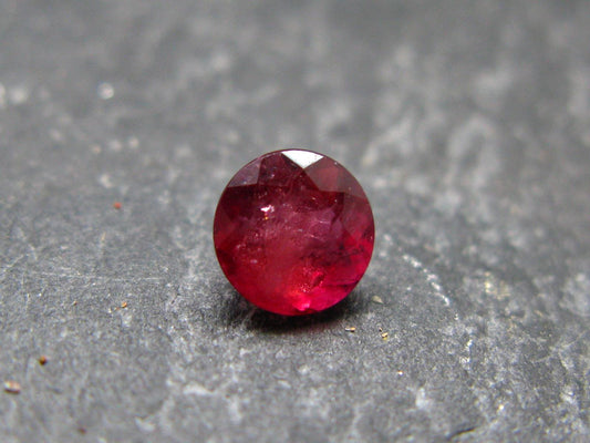 Beautiful Rare Gem Bixbite Red Beryl Emerald Cut Stone From Utah USA - 0.46 Carats - 5.0x5.0mm