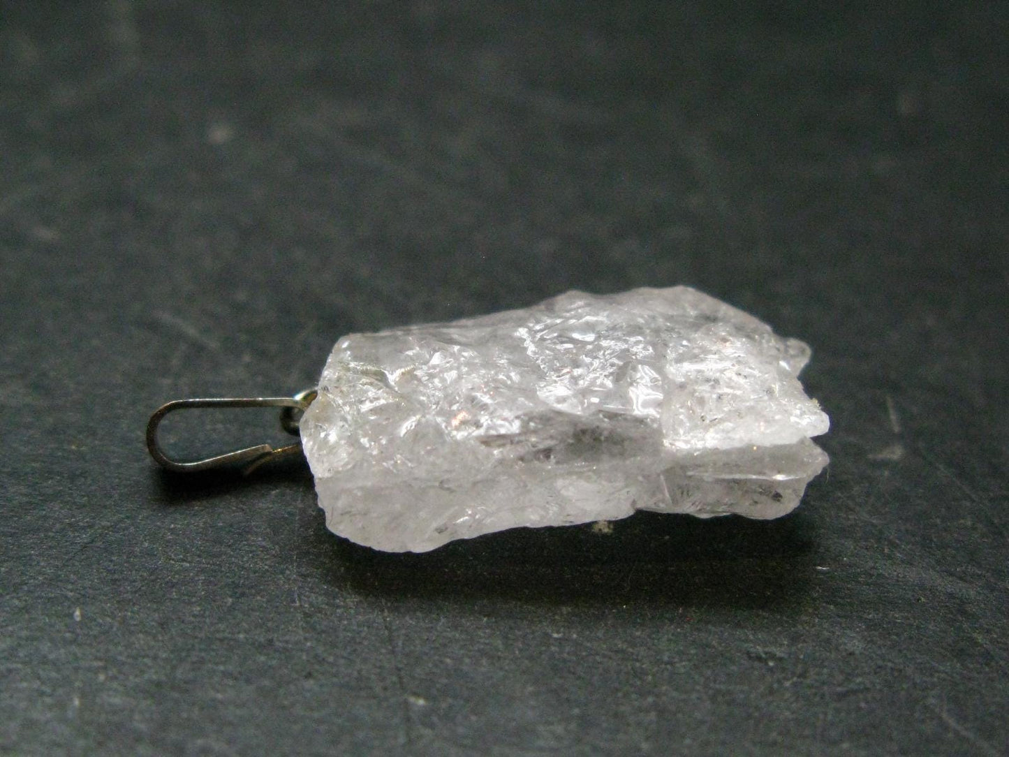 Very Nice Pink Morganite Silver Pendant From Brazil - 1.2" - 3.73 Grams