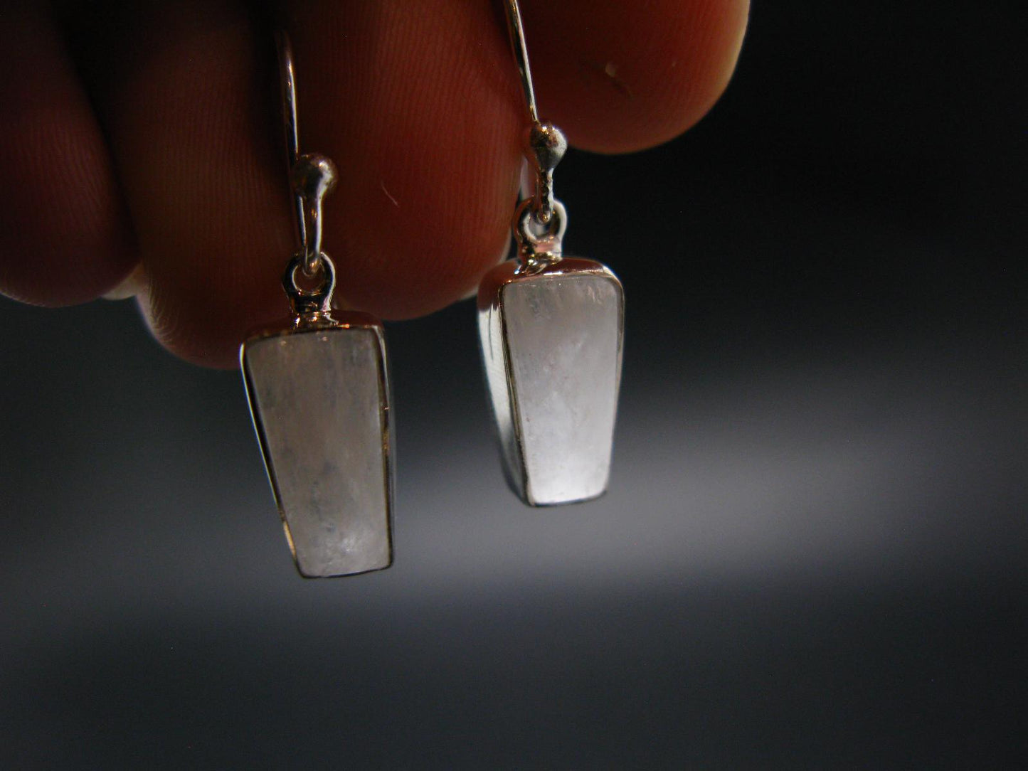 Natrolite Silver Earrings From Russia - 2.69 Grams