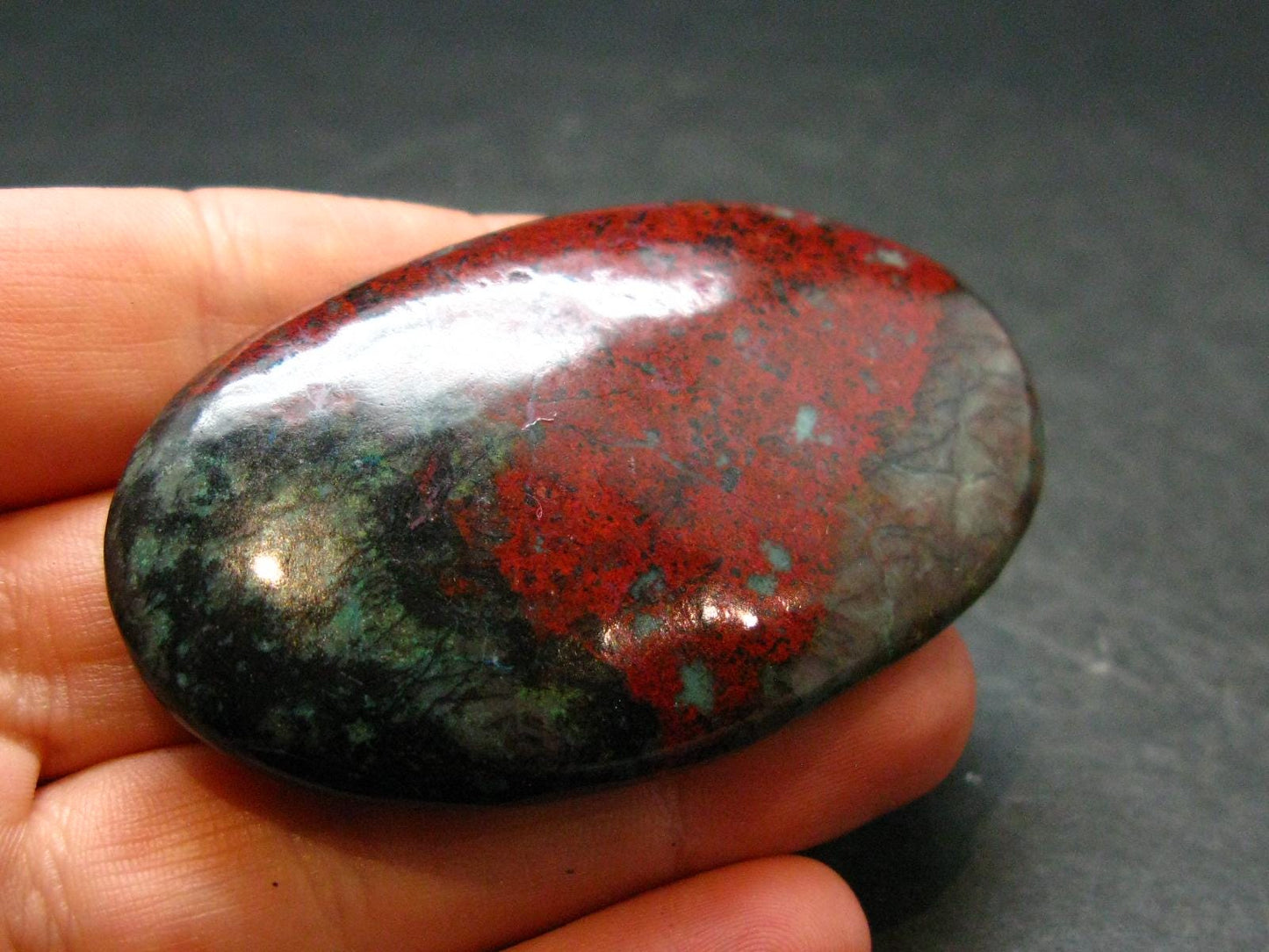Crimson Cuprite Polished Stone from Mexico - 2.3" - 40.42 Grams
