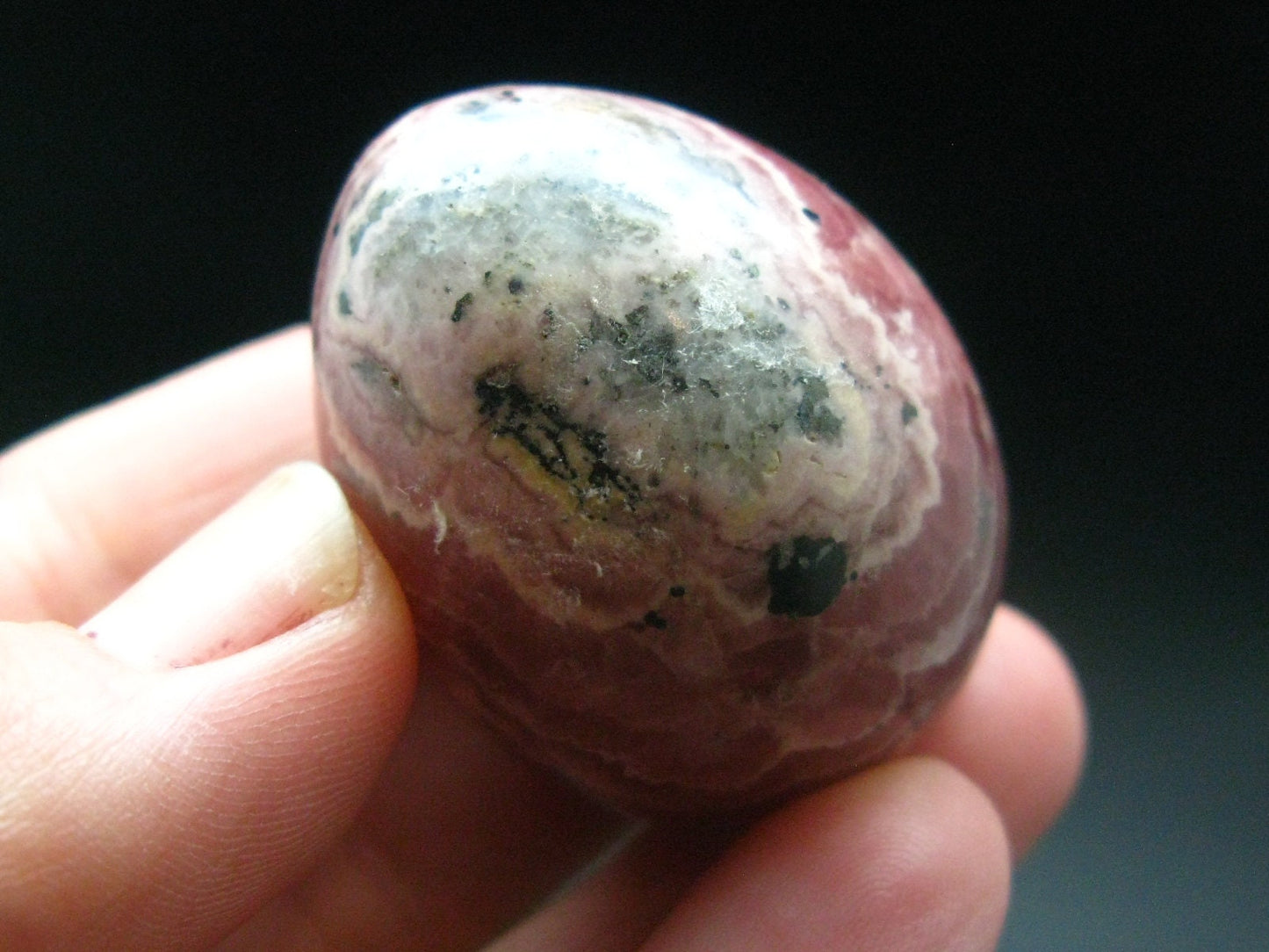 Rhodochrosite Egg from Argentina - 1.4" - 60.72 Grams