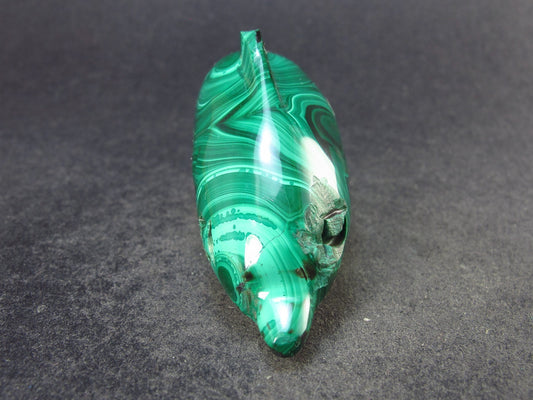 Malachite Dolphin Carving From Congo - 3.2" - 68.7 Grams